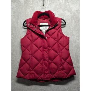 Eddie Bauer Goose Down Puffer Vest Womens Small Quilted EB700 Fill Power